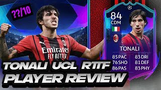 MACHINE 💪 84 RTTK TONALI PLAYER REVIEW UCL ROAD TO THE KNOCKOUTS SANDRO TONALI  FIFA 22 [upl. by Annailuj851]