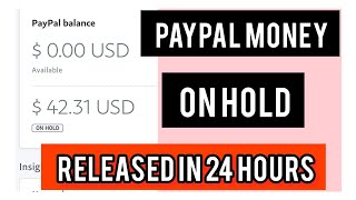 How release Paypal Hold Payment within a day  Paypal Payment on hold Solution  unhold paypal money [upl. by Nreval]