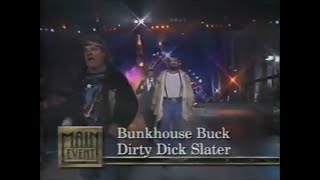 Road Warriors vs Bunkhouse Buck amp Dick Slater Main Event Feb 11th 1996 [upl. by Ardnoek]