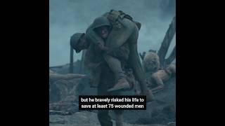 How a Scene in Hacksaw Ridge Reflects the RealLife Heroism of Desmond Doss  shorts short [upl. by Katya]