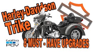 Harley Davidson Trike  8 MustHave Upgrades Rider POV [upl. by Eadahs259]