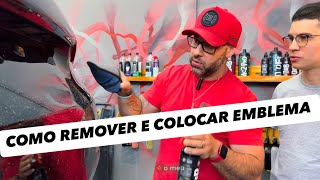 COMO REMOVER EMBLEMAS DO CARRO ANTES DO POLIMENTO [upl. by Easter]