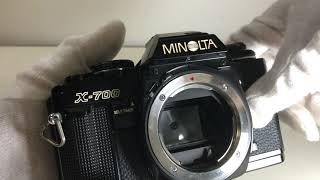 MINOLTA X700 MPS ボディの動作検品 [upl. by Brenn]