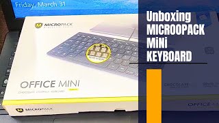 UNBOXING MICROPACK MINI KEYBOARD FOR LAPTOP [upl. by Klotz]