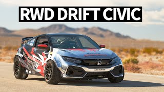 900hp RWD Honda Civic Drift Car SEMA 2019 Madness Begins [upl. by Nnylrefinnej]