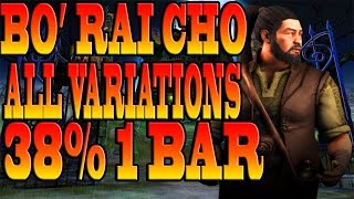 Mortal Kombat X BO RAI CHO Combos  ALL VARIATIONS COMBO TUTORIAL [upl. by Bassett587]