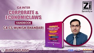 CA Inter Corporate and Other Laws Handbook Nov 23 By CA Munish Bhandari [upl. by Aiam]