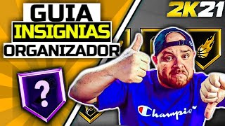 LAS MEJORES INSIGNIAS DE ORGANIZACION Para Todo Arquetipo En NBA 2K21 NexGen [upl. by Neeroc]