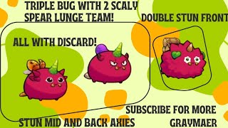 axie classic unique triple bug gameplay discard stun anti heal steal energy scaly spear [upl. by Girish999]