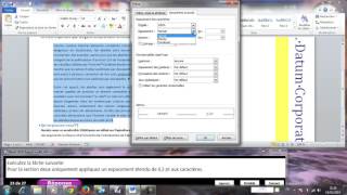 appliquez un espacement étendu Word 2010 [upl. by Goode]