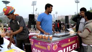 Kulfis from Udaipur Rajasthan at 3rd National Street Food Festival NASVI [upl. by Livia]