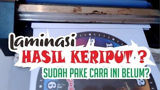 cara Laminasi foto doff dan glossy supaya tidak keriput [upl. by Eemyaj311]