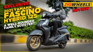 EXCLUSIVE 2021 Yamaha Fascino 125 Hybrid Road Test Review  Better Than Ever Before  ZigWheels [upl. by Siubhan]