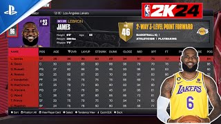 NBA 2K24 Full Roster RatingsCurrent Players All 30 Teams and Free Agents [upl. by Petronille]