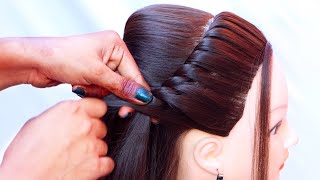 Most Easy amp Graceful hairstyle  quick hairstyle  simple hairstyle  hairs style [upl. by Behlau440]