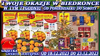 Biedronka Nowa Gazetka Promocyjna Od poniedziałku 18122023 W Tym Tygodniu Twoje Okazje w Biedronce [upl. by Eveam]