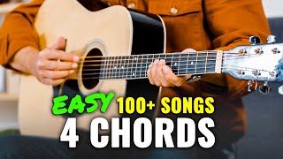 Easy Guitar Songs For Beginners Using 4 Chords [upl. by Robinett]