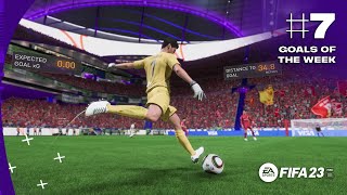 FIFA 23 I scored a Powershot with a Goalkeeper from 35yards  BEST GOALS OF THE WEEK 7 [upl. by Shelah]