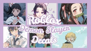 ROBLOX  Bloxburg x Royale High  Aesthetic Demon Slayer Decal Ids [upl. by Assyla184]