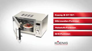 Koenig 3in1 Mikrowelle nettoshopch  B01151 [upl. by Oler]