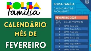 💥 CAIXA DIVULGA CALENDÁRIO ANTECIPADO DO BOLSA FAMÍLIA MÊS DE FEVEREIRO DE 2024 [upl. by Salina341]