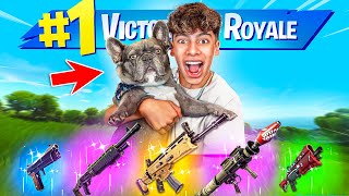 Letting my PUPPY Pick my LOOT in Fortnite [upl. by Rabelais]