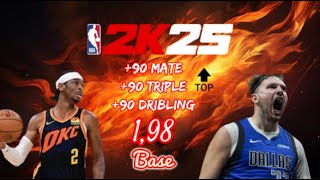 La mejor build de nba 2k25 90 en triplesmates [upl. by Amahs]