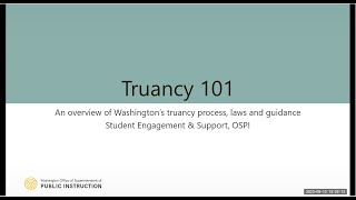 Truancy 101 Webinar [upl. by Accebber]