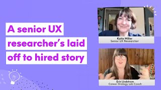 How a Senior UX Researcher from Google navigated a layoff a Career Strategy Lab success story [upl. by Anerul]