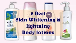 6 Best Skin Whitening amp Brightening Body lotions in 2020 With Price [upl. by Rengaw]