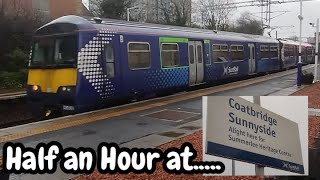 Half an Hour at 447  Coatbridge Sunnyside Railway Station 09122023  ScotRail Class 318 320 334 [upl. by Mannie703]