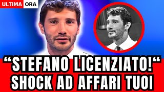 🔴 STEFANO DE MARTINO IN LACRIME quotSONO STATO LICENquot CHOC AD AFFARI TUOI POCO FA [upl. by Gavette]