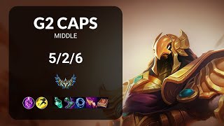 G2 Caps Azir vs Corki MIDDLE  EUW1 CHALLENGER Patch 1414 [upl. by Verneuil]