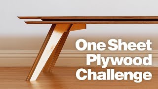 DIY Coffee Table Using One Sheet of Plywood  Woodworking [upl. by Scevo]