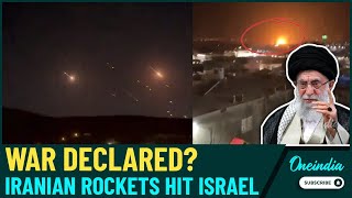 BREAKING 100 Ballistic Missiles Hit Tel Aviv Sirens Blare Iran At War With Israel VIDEO [upl. by Annehcu]