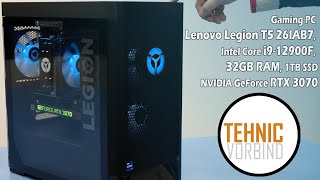 Unboxing Gaming PC Lenovo Legion T5 26IAB7 Intel Core i912900F 32GB RAM 1TB SSD NVIDIA RTX 3070 [upl. by Rezzani131]