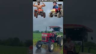 Kubota tractor vs sawraj 855 [upl. by Ecirtnas]