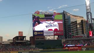 Atlanta Braves 2018 Starting Lineups vs Washington Nationals [upl. by Kaehpos350]