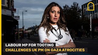 Labour MP challenges UK PM Rishi Sunak over Gaza in Parliament [upl. by Eba1]