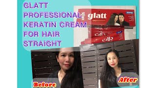 Glatt hair straightening cream treatment and review  keratin rebonding system  cheapest straight [upl. by Assenar977]