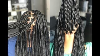 How to Part Box Braids  Box Parting 101 [upl. by Yllac]