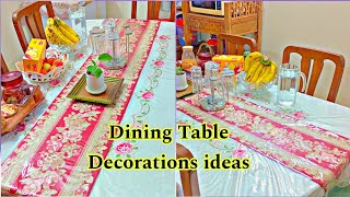 Dining Table Decorations🍀 ডাইনিং টেবিল সাজানোর দারুন আইডিয়া 🌺decoration decor [upl. by Ordnajela316]