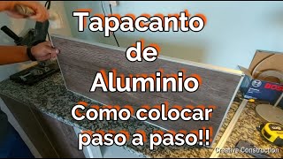 Canto de aluminio para muebles colocación paso a paso  Tapacanto  👨‍🔧💪 [upl. by Nileek]