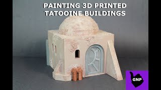 Painting 3D Printed Tatooine Buildings [upl. by Hendrix957]