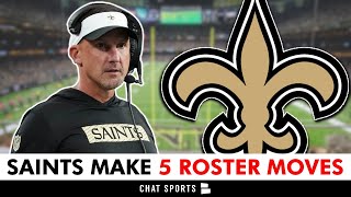 🚨 Saints Make Multiple ROSTER MOVES  New Orleans Saints News [upl. by Bowie]