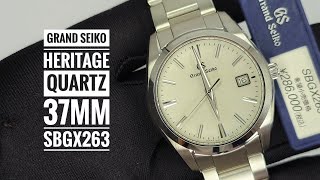 Grand Seiko Heritage Collection Quartz 37mm SBGX263 [upl. by Danelle764]