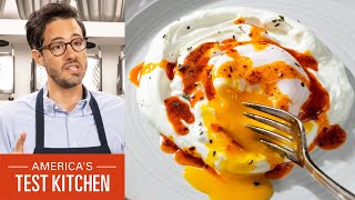 This Dish Will Change the Way You Eat Poached Eggs  Çılbır Turkish Poached Eggs [upl. by Urien]