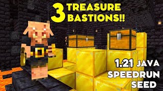 🔥GOD SEED BEST Minecraft BASTION SEED Java 121 Speedrun Seeds Java  Treasure Bastion [upl. by Tnahsin]