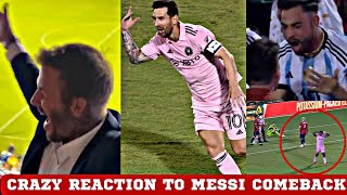 Epic Reaction To Messi Freekick FansTeammates Celebrity [upl. by Intisar]