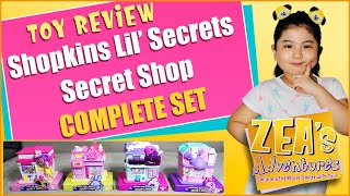 NEW Shopkins Lil Secrects Secret Shops Season 4 Complete Set  Toy Review  Unboxing [upl. by Eissac]